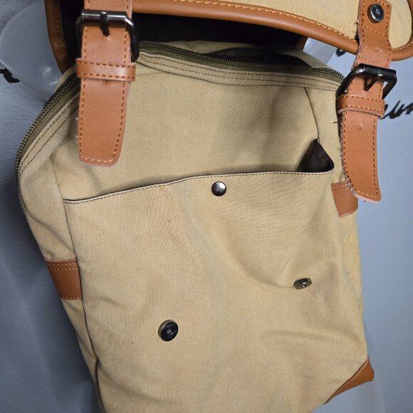 Canvas Backpack, Large Capacity, Multi-Functional Durable Outdoor Rucksack - Picture 3 of 6